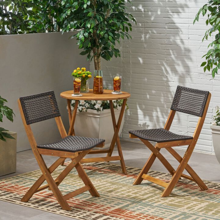 Rufkox 2-Piece Outdoor Folding Bistro Chairs