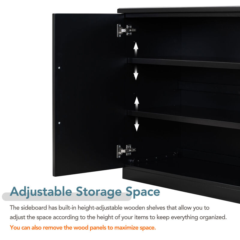 Merax  Large Storage Space Storage Sideboard Buffet Cabinet