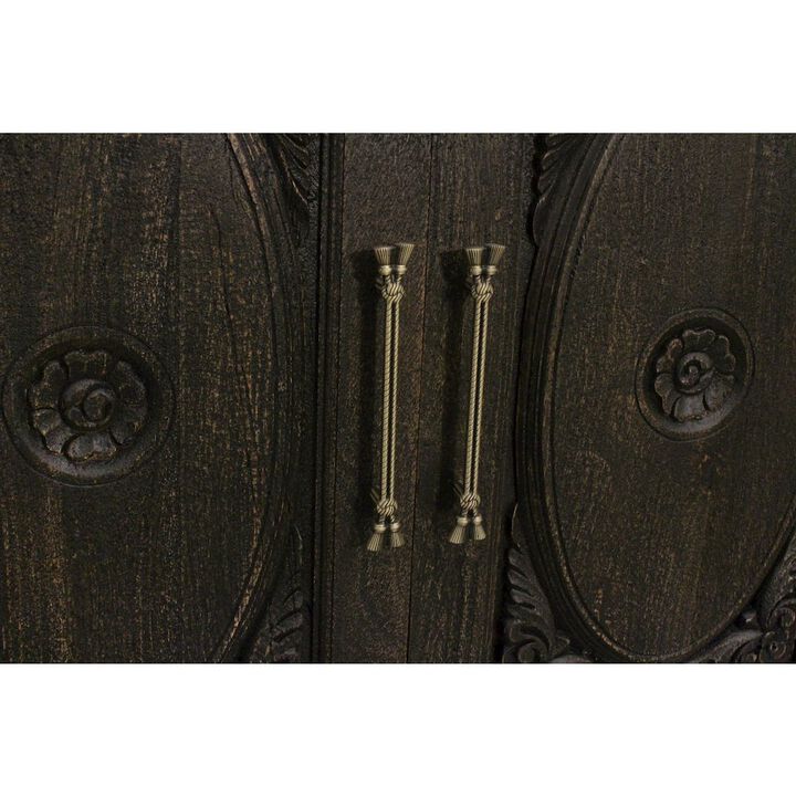 Alex Hamilton Athena 4-Door Sideboard in Antique Black