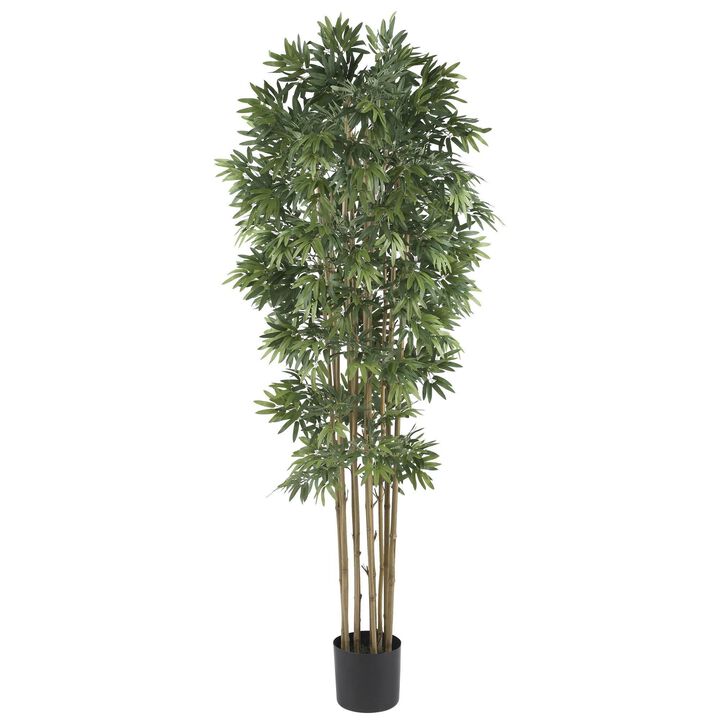 Nearly Natural 6-ft Bamboo Japanica Tree w/3200 Lvs Natural