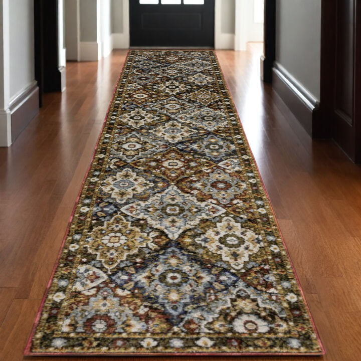 HomeRoots Medallion Area Rug