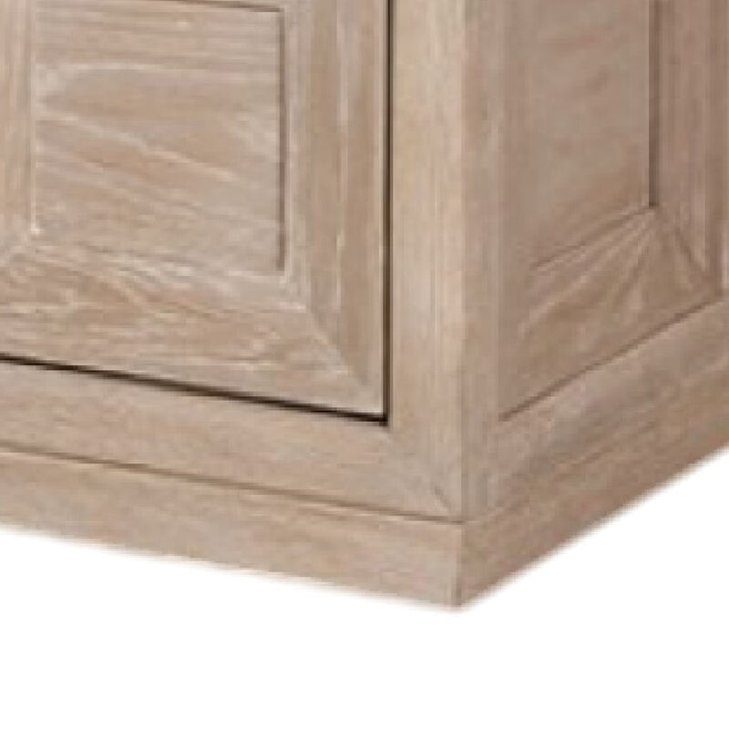 Kizie Coffee Table, 2 Drawers, Wheels, Tawny Brown Wood, 54 Inch - Benzara