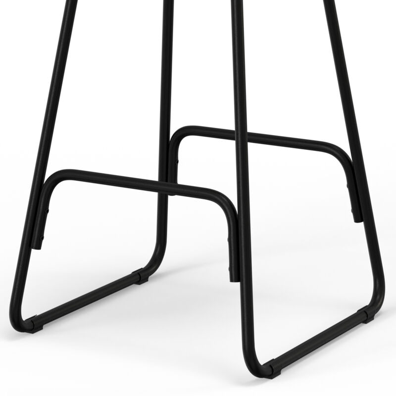 Orson Industrial Metal 26 inch Saddle Counter Height Stool (Set of 2) in Natural