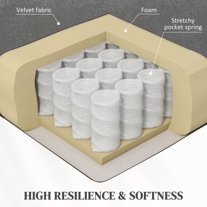 Pink Velvet Computer Chair: Button Tufted, Swivel Wheels