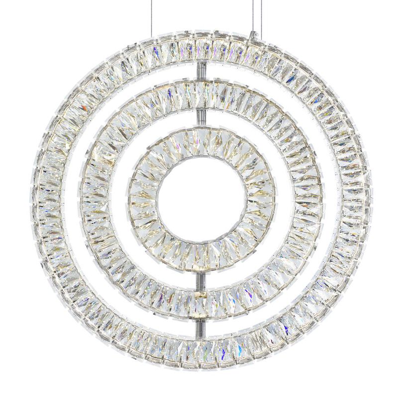 CWI Lighting Celina LED Chandelier With Chrome Finish