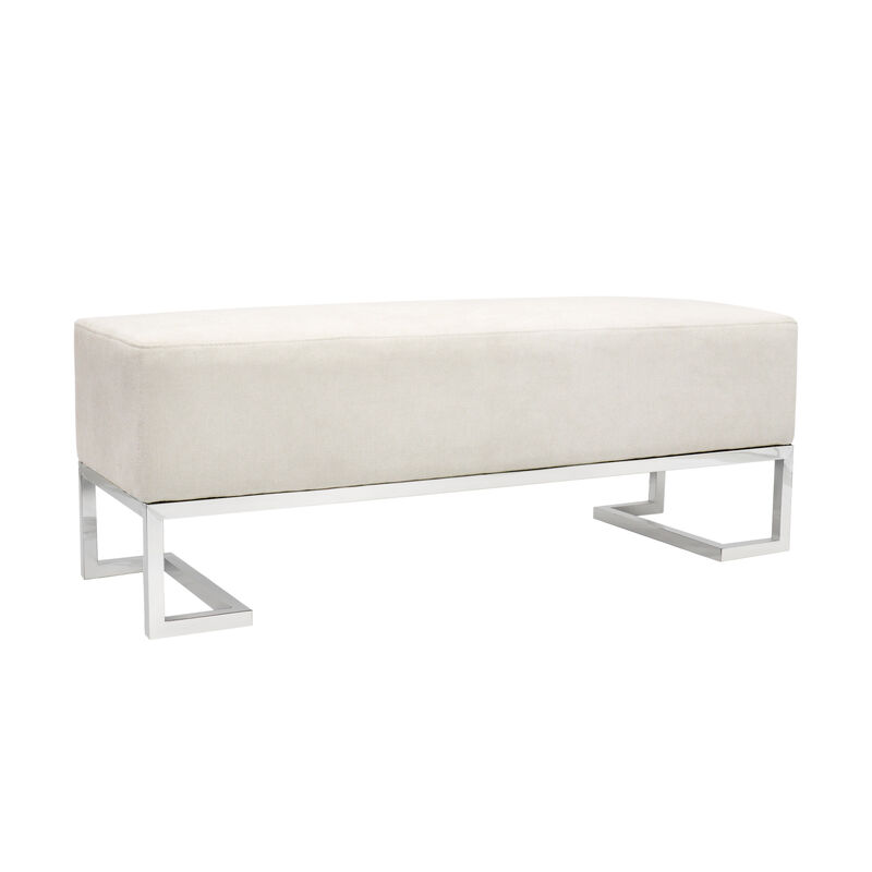 Pasargad Home Luxe Upholstered Bench image number 3