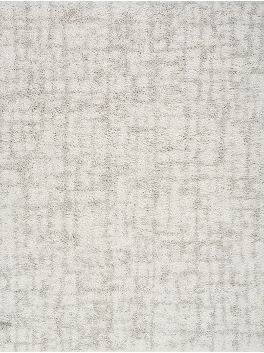 Modern Shag MMD06 Ivory/Gray 3'11" x 5'11" Rug