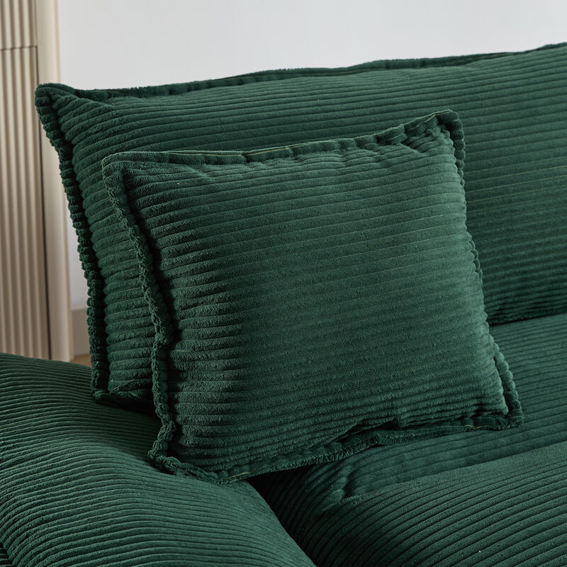 Merax Corduroy Deep Seat Sofa Couch