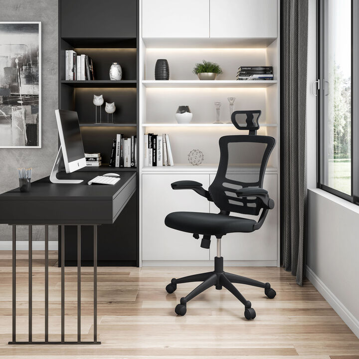 Streamdale Contemporary Mesh Executive Chair with Headrest and Arms