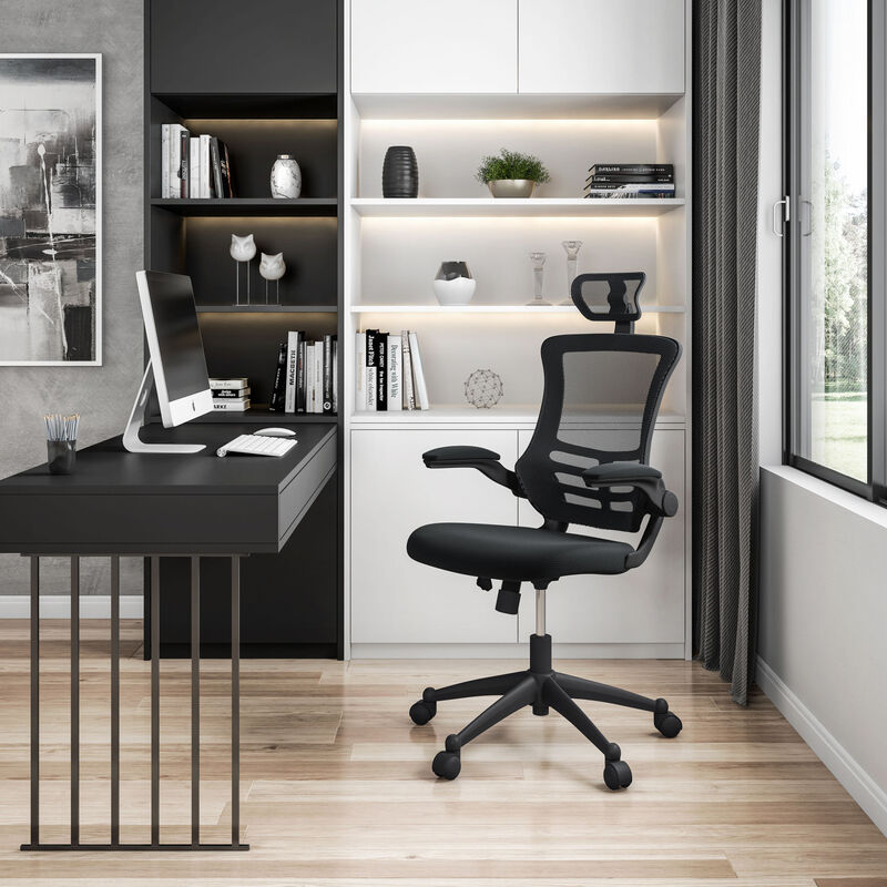 Streamdale Contemporary Mesh Executive Chair with Headrest and Arms image number 1