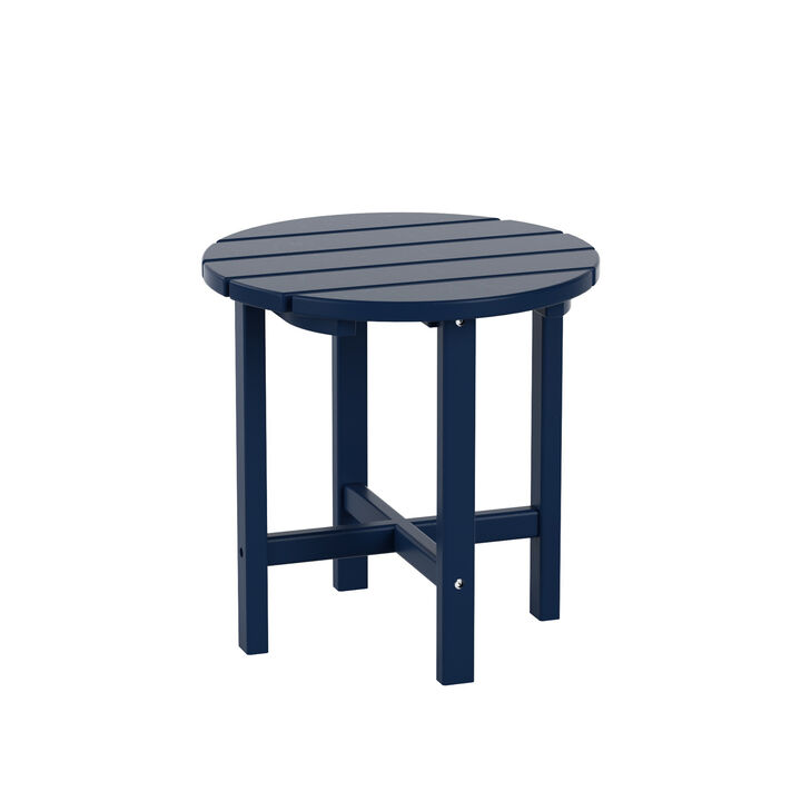 WestinTrends Outdoor Patio Round Adirondack Side Table