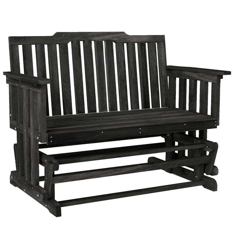 Hivvago 2-Person Patio Glider Bench with Wide Armrests image number 0