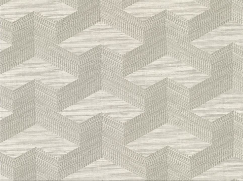 Y Knot Light Grey Geometric Texture Wallpaper