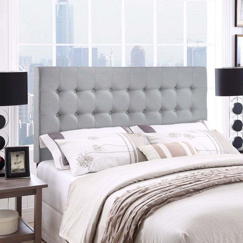 Modway - Tinble Queen Upholstered Fabric Headboard Sky Gray image number 7