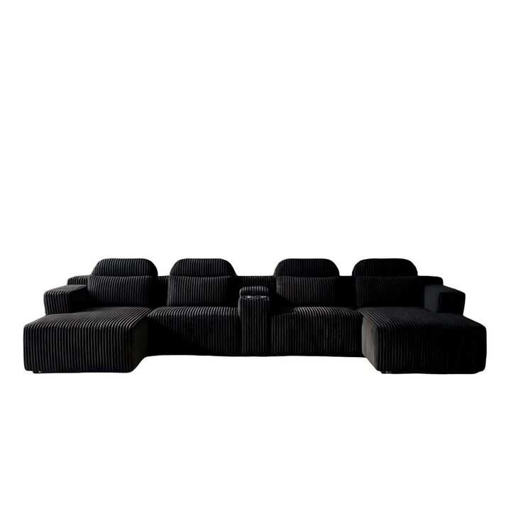 Kupkex U-Shaped Sectional Sofa