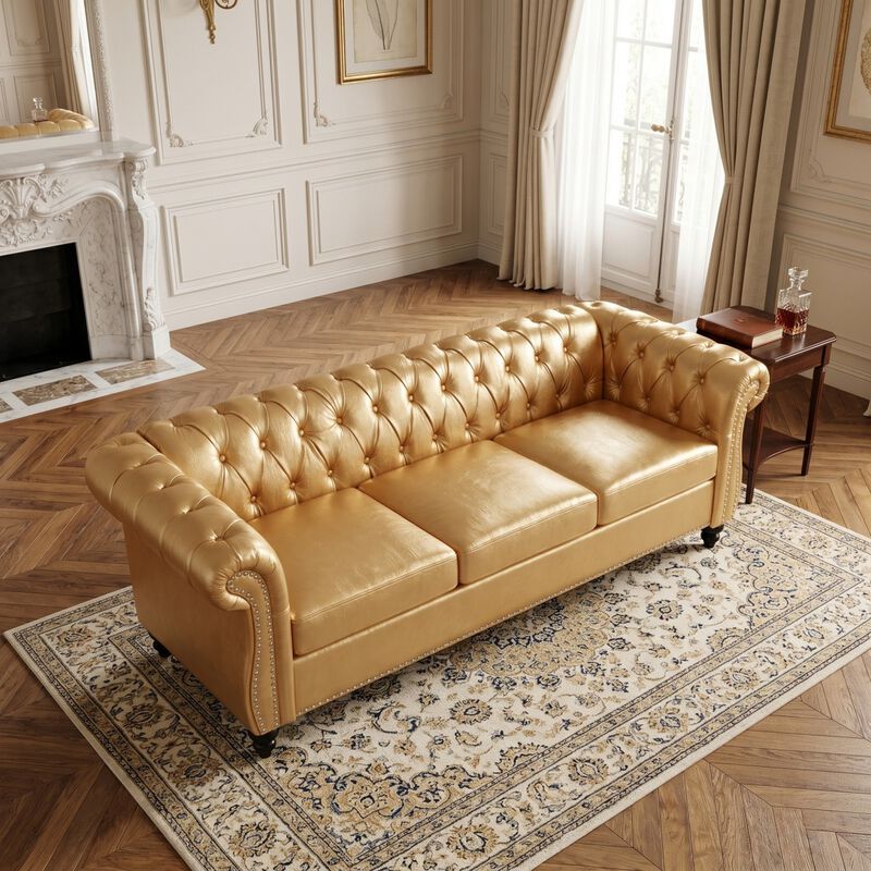 Nesp Chesterfield 3 Seater Sofa image number 2