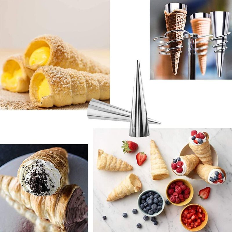 Pack of 12 Stainless Steel Cannoli Pastry Mold Set image number 2