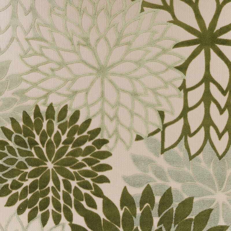 HomeRoots 10' X 14' Ivory And Green Floral Indoor Outdoor Area Rug image number 2