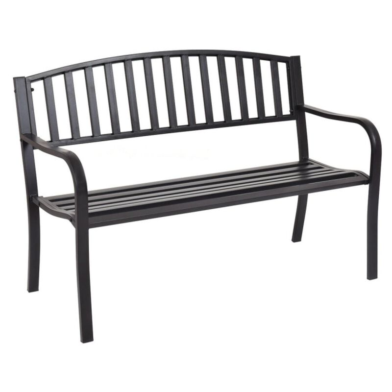 Hivvago 50 Inch Patio Garden Bench Loveseats for Outdoor