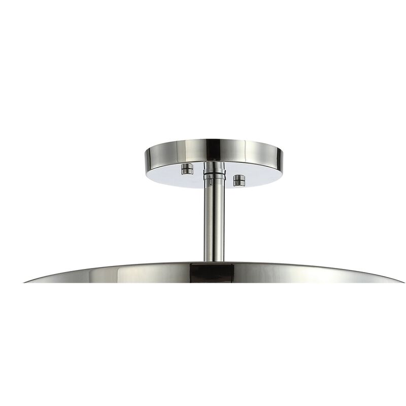 Herndon Iron/Glass Modern LED Flush Mount
