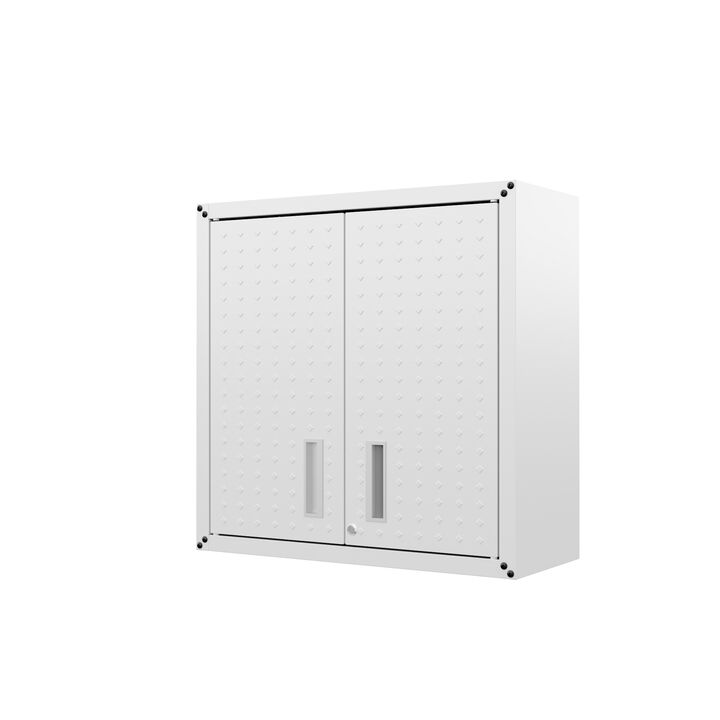 Fortress White Floating Garage Cabinets (Set of 2)