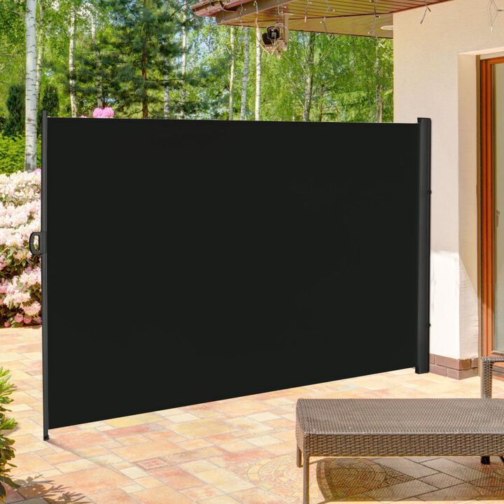 Hivvago Retractable Outdoor Side Shade for Garden or Patio