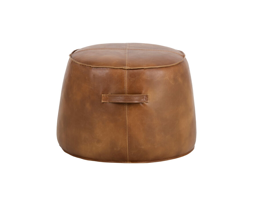 Everly Tobacco Tan Ottoman