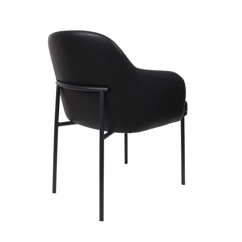 Loft Black Armchair (Set of 2) image number 4