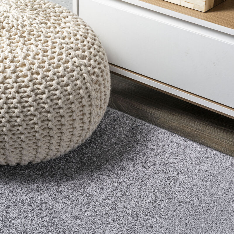 Haze Solid Low Pile Round Area Rug
