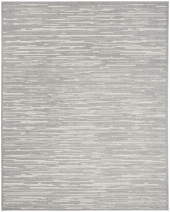 HomeRoots 8' X 10' Gray Geometric Area Rug