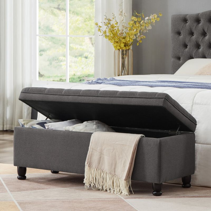 Bemgwu Storage Linen Bench image number 5