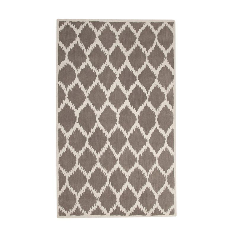 Lifestyle Riley Grey/Ivory Area Rug, 5' x 8'
