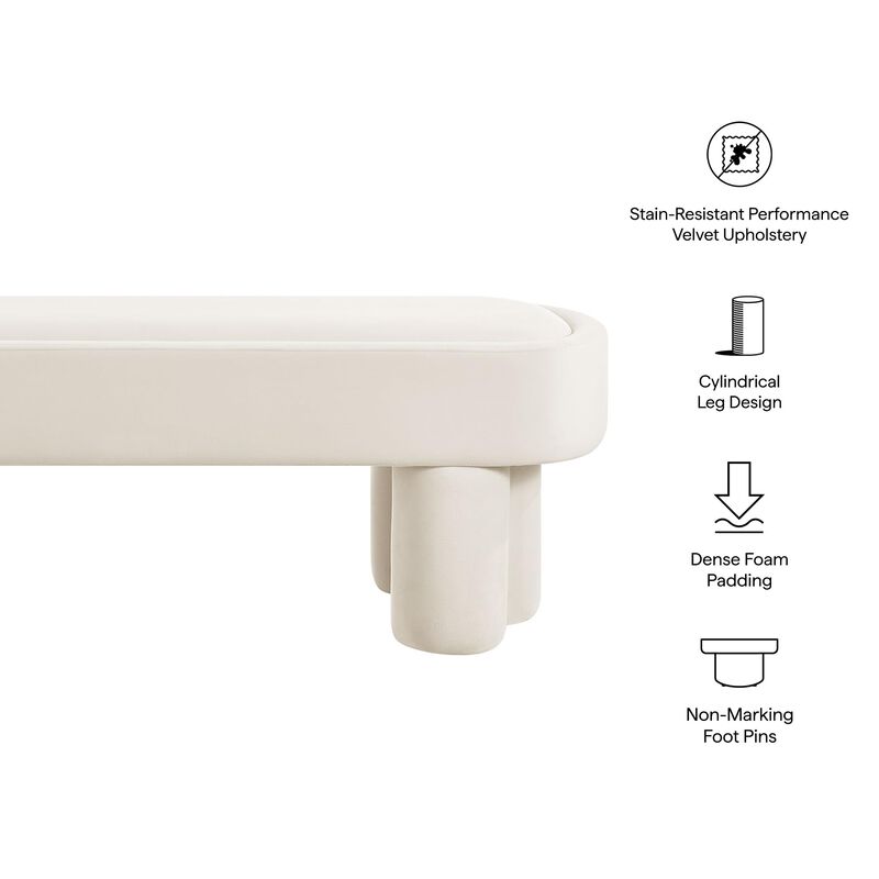 Mossi 52- Oval Performance Velvet Bench image number 3