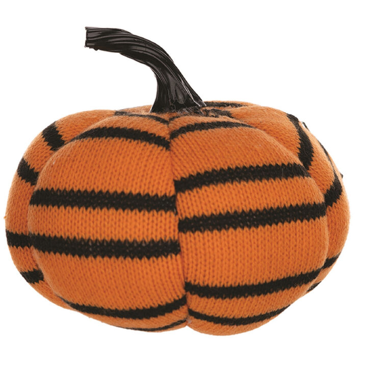 Set of 4 Decorative Pumpkins for Fall Décor, Halloween, and Seasonal Decorations