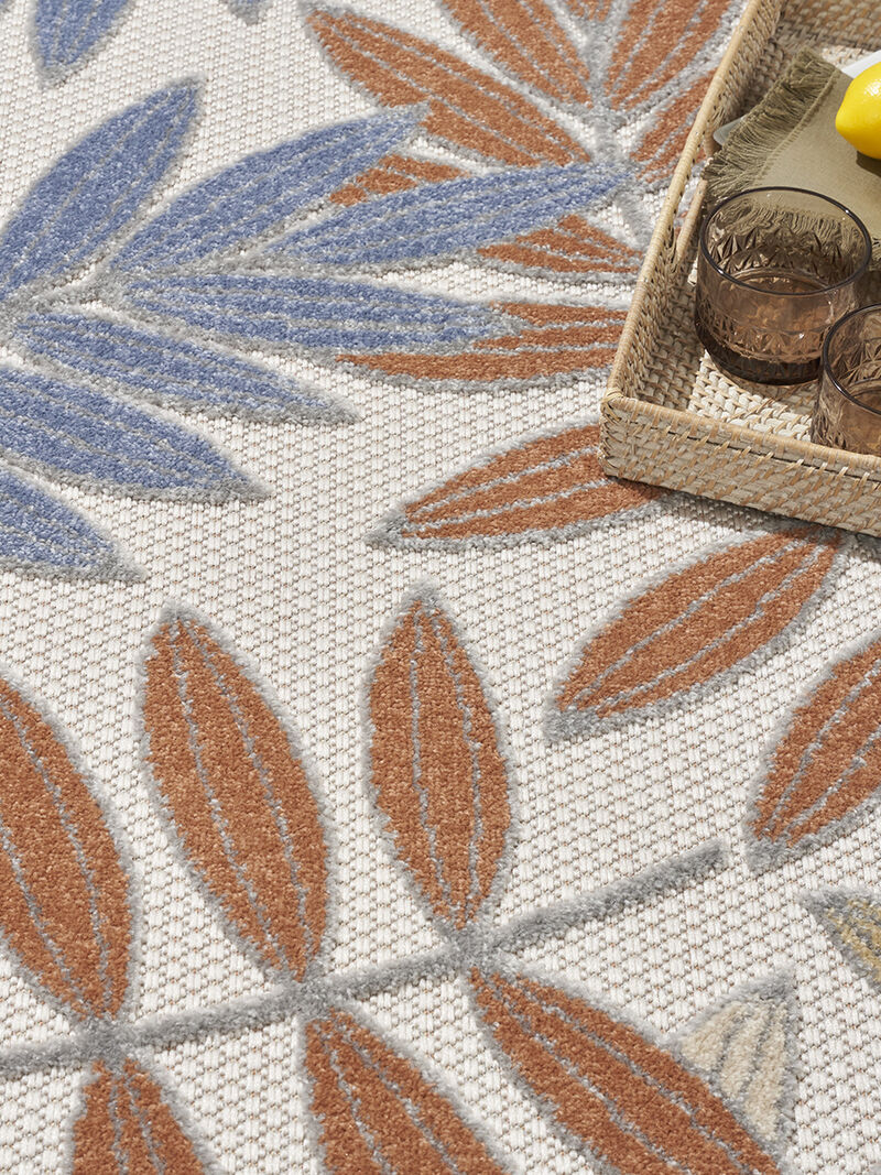 Aloha ALH18 Blue/Mocha 9' x 12' Rug