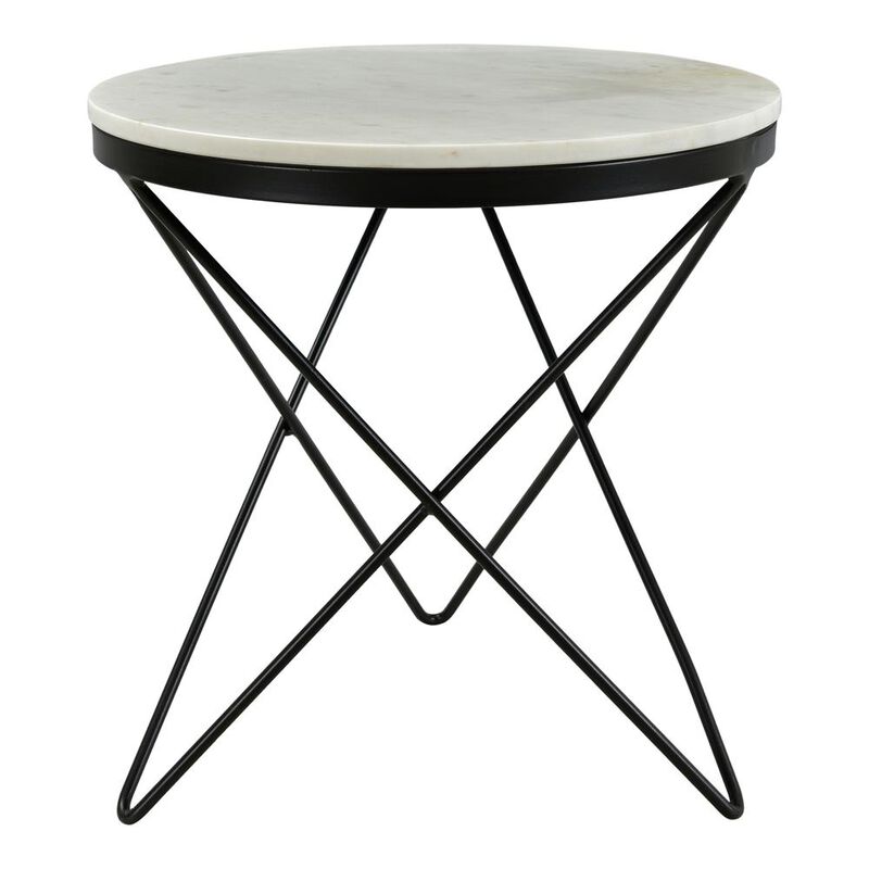 Moe&rsquo;s Haley Side Table Black Base