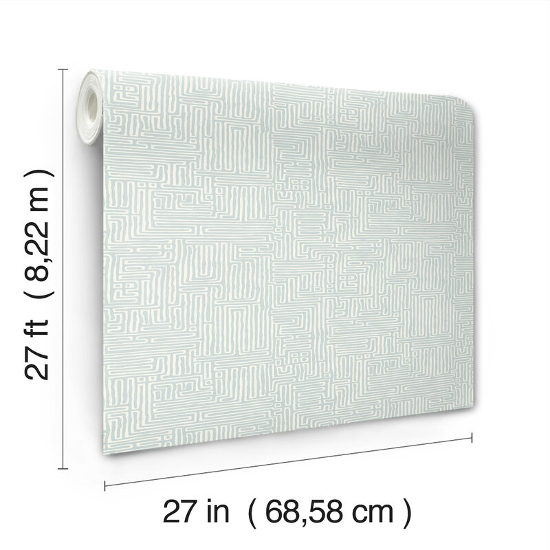 Passages Blue Wallpaper (Set of 2) image number 2