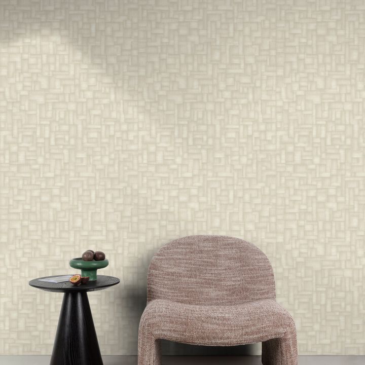 Structured Walls Geometric All-over Beige Wallpaper A85203