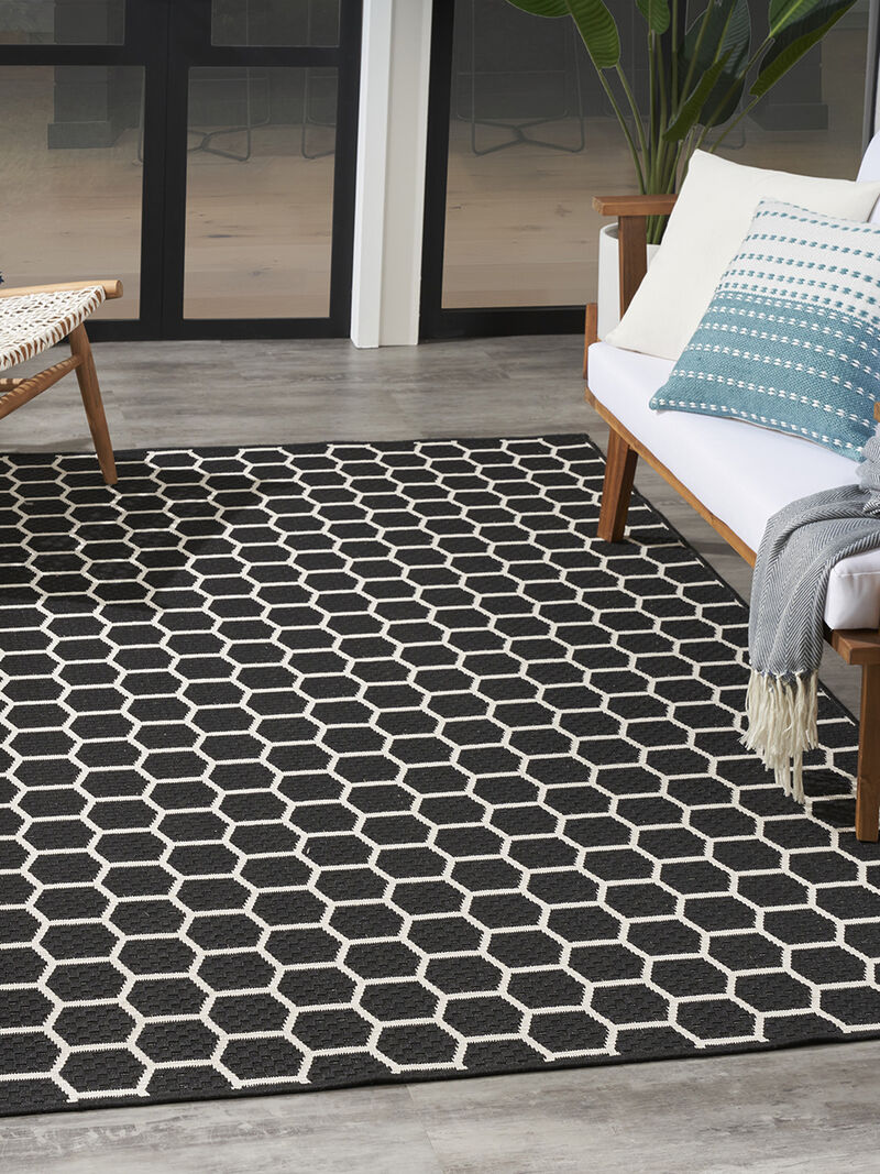 Twist Reversible TWS01 Black 4' x 6' Rug