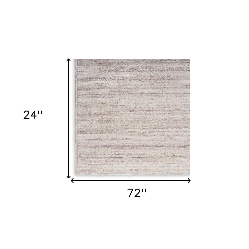 HomeRoots Abstract Washable Runner Rug image number 2