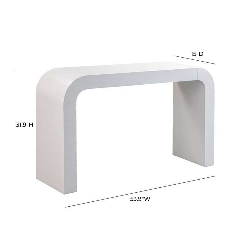 TOV Furniture Hump White Console Table image number 2