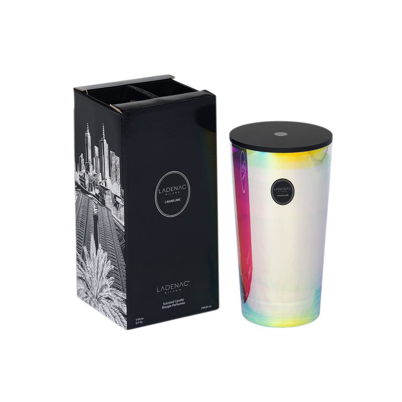 Candle in Jar URBAN SENSES 18.7 lb Holographic Caviar Lime 9.45 x 9.25 x 19.69 in image number 0