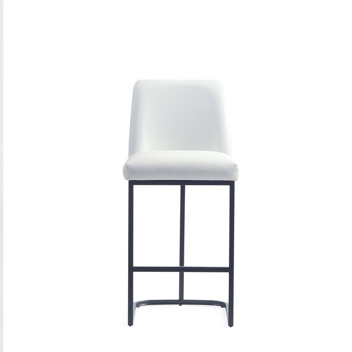 Serena White Counter Stools (Set of 3)