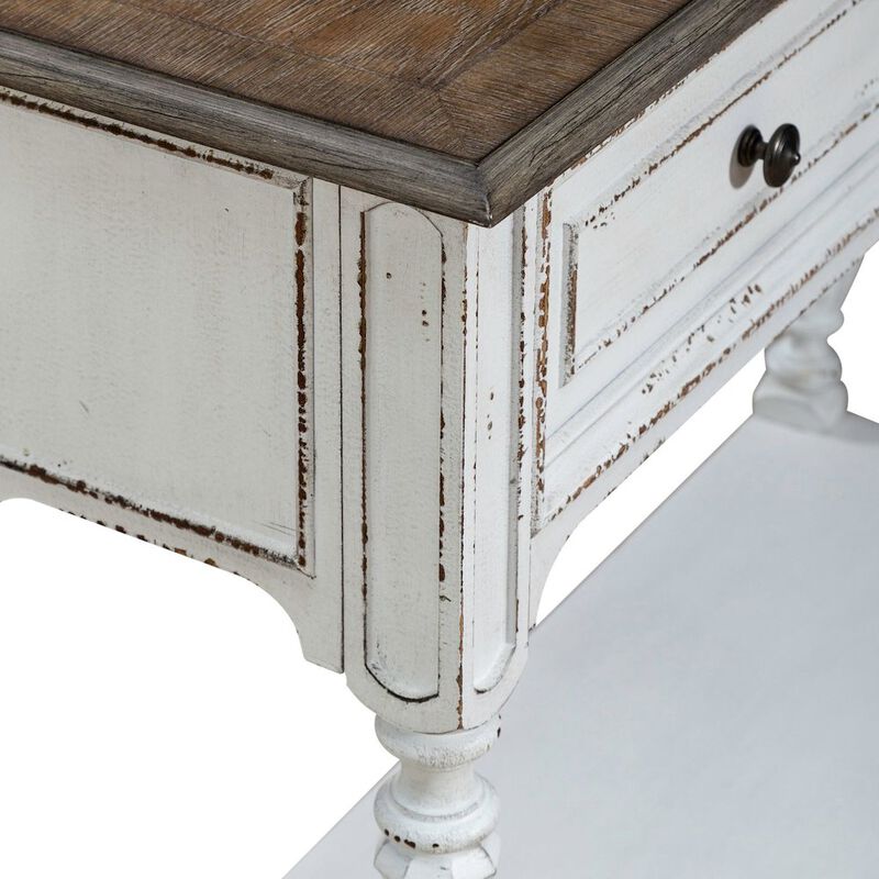 Liberty Furniture Manor 42 Inch Hall Console Table  Storage - Antique White & Weathered Bark image number 7