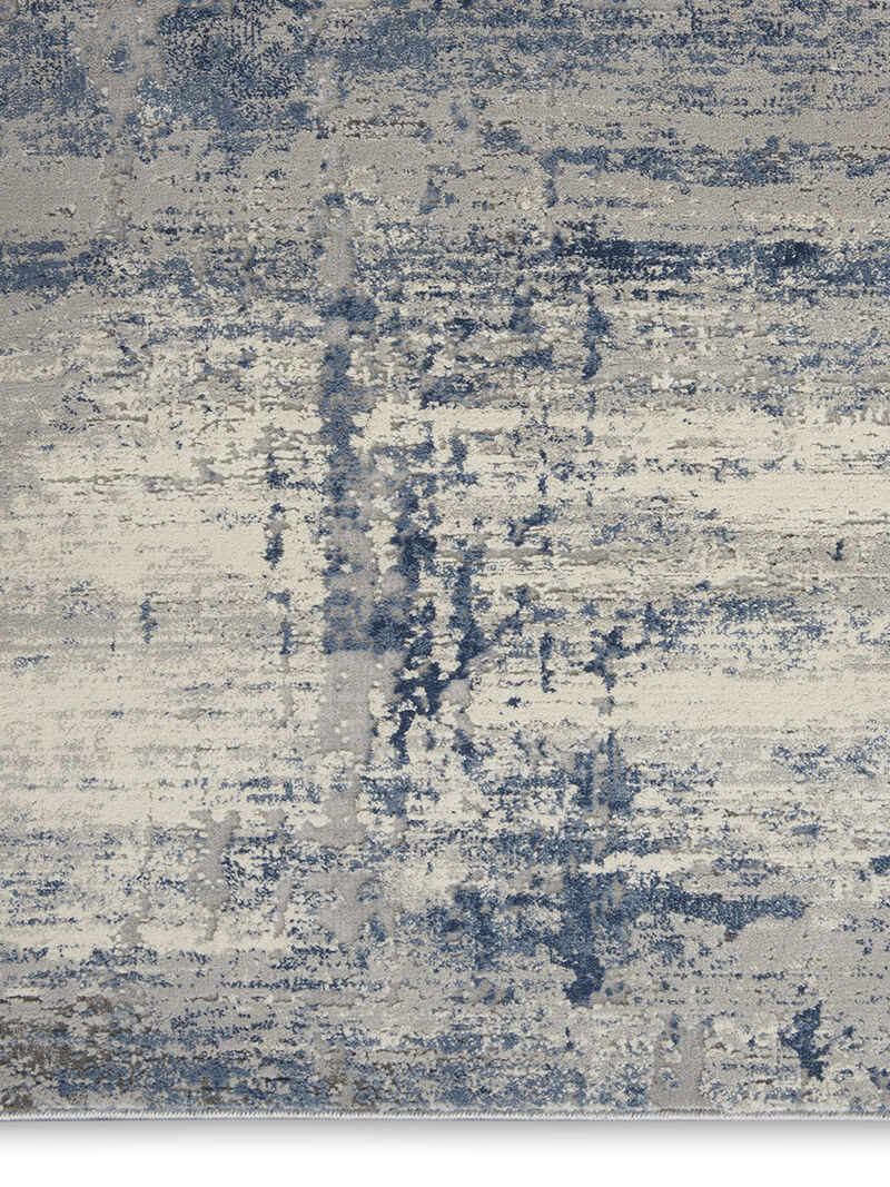 Rustic Textures RUS10 Ivory/Blue 3'11" x 5'11" Rug