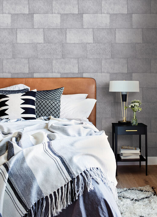 Lyell Light Grey Stone Wallpaper (Set of 2)