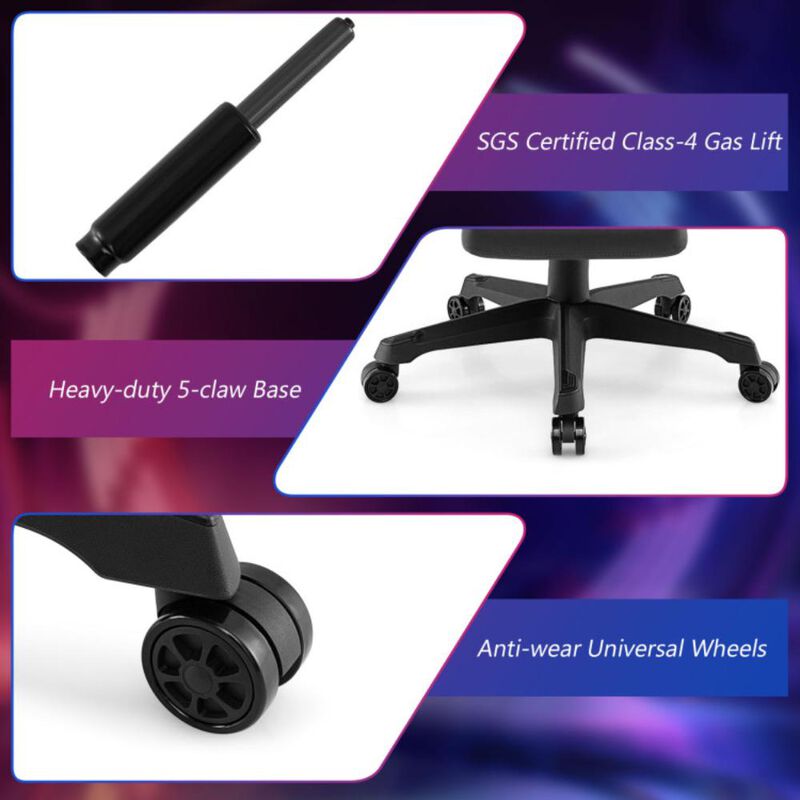 Hivvago Ergonomic Video Game Computer Chair with Headrest and Lumbar Pillow