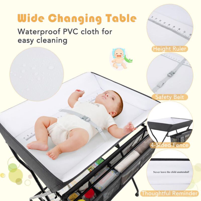 Hivvago Baby Storage Folding Diaper Changing Table