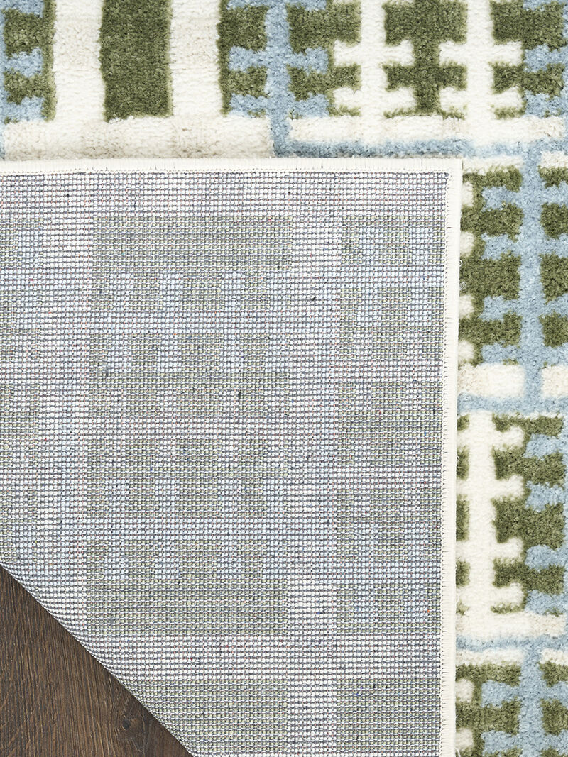 Nordic NRC08 Blue/Green 8' x 10' Rug