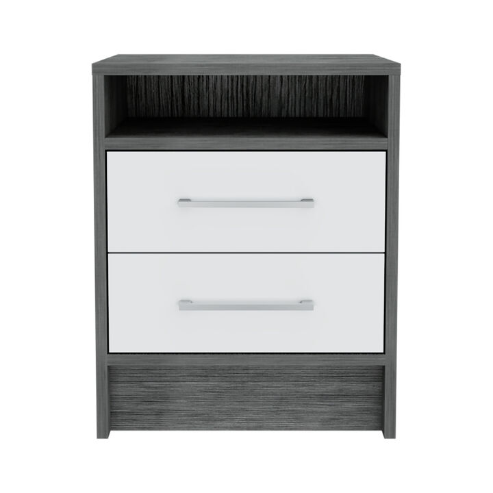 Streamdale Eter Nightstand, Superior Top, Two Drawers